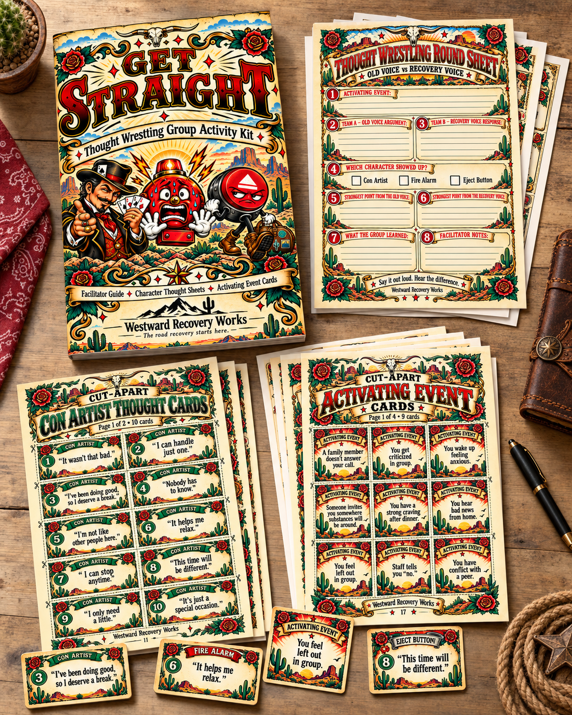 Get Straight — Digital Facilitator Kit (REBT/CBT Group Activity)