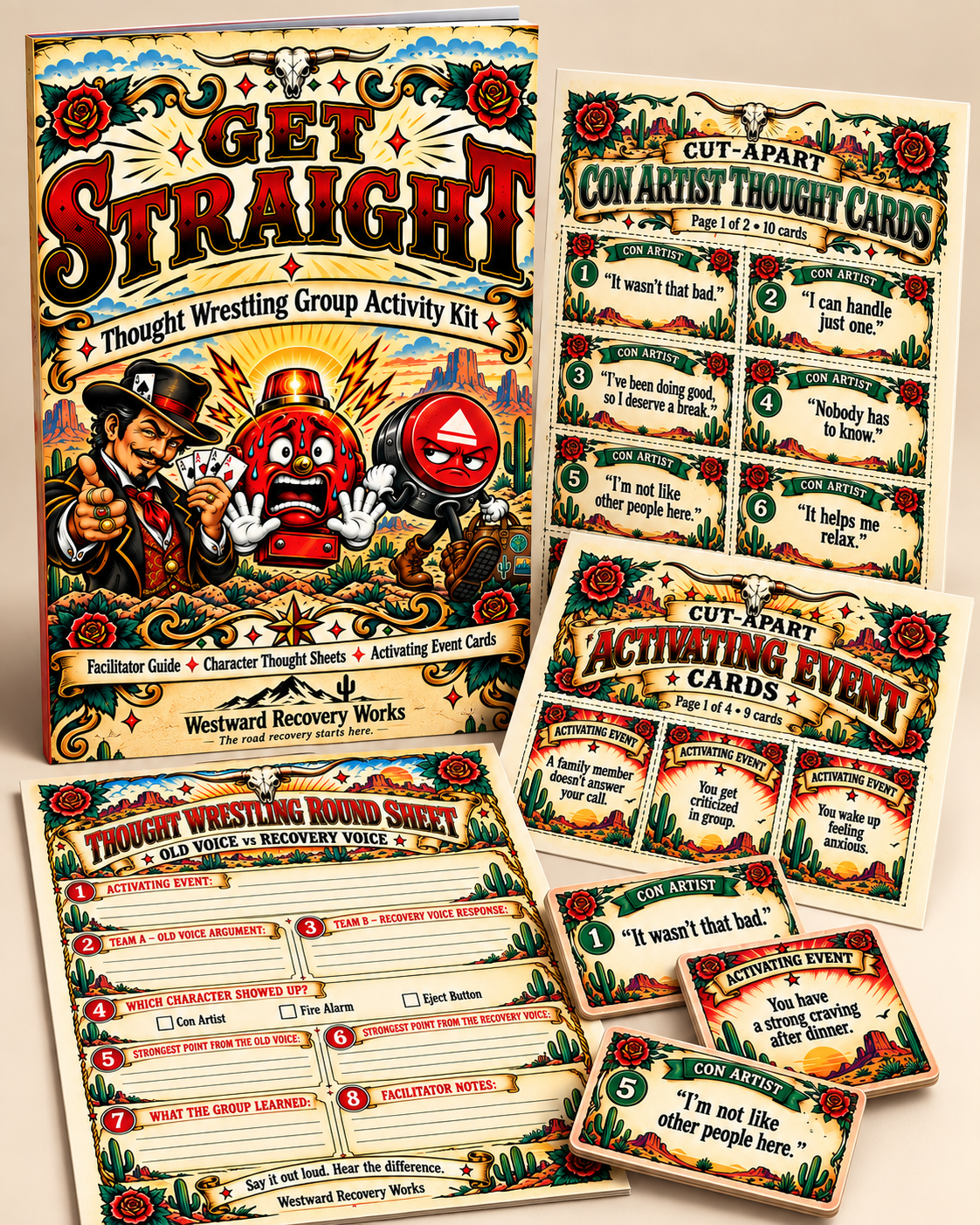 Get Straight — Digital Facilitator Kit (REBT/CBT Group Activity)